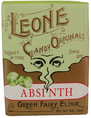 Absinth ~ Green Fairy Elixir Leone Italian Traditional Candy mints retro packaging, 30 g ~... by Leone
