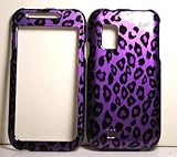 Purple Leopard Design Snap on Hard Skin Shell Protector Faceplate Cover Cas ....