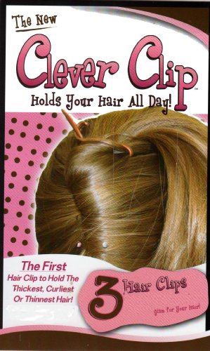 The NEW Clever Clip - Holds Your Hair All Day (Available in Three Colors) 3 Pack in Blonde