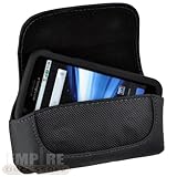 Motorola ATRIX 4G AT&T Black Leather Holster Case Cover Belt Hip