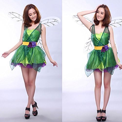 Cosgirl Magic Flower Fairy Temptation Game Uniform Costume Ball Cosplay Dress 031