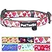PetTastic Best Adjustable Large Dog Collar Durable Soft & Heavy Duty with Cute Love Heart Design, Outdoor & Indoor use Comfort Dog Collar for girls, boys, puppy, adults, including ID Tag Ring