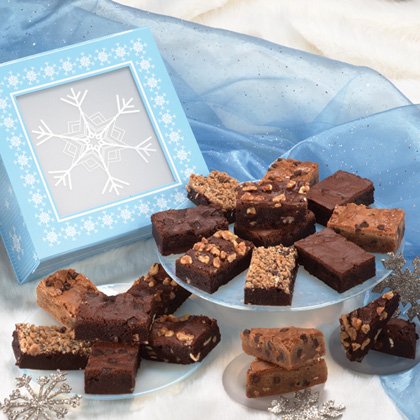 Gourment Brownie Assortment, 16 Brownies by Mrs. Beasley's