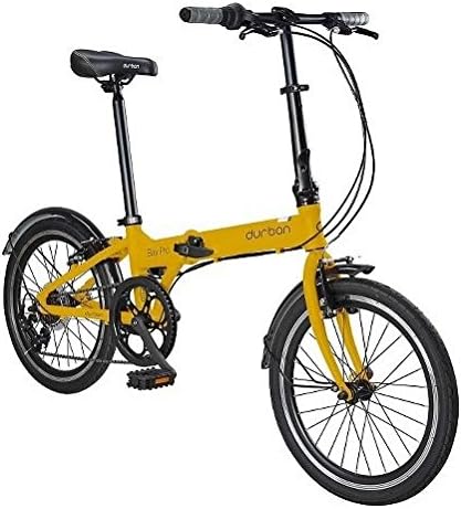 Durban Bay Pro 7 Speed Folding Bike - Yellow