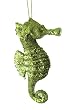 4" Green Glittered Sea Horse Christmas Ornament