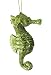 4" Green Glittered Sea Horse Christmas Ornament