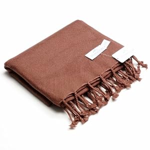 Himalaya Trading Company 100% Cashmere Travel Blanket in Coffee Bean