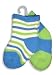 Mak the Yak - Newborn Baby Boys Bootie Sock 2-Pack, Blue, Lime