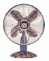 Deco Breeze DBF0631 Collegiate 10-Inch Metal Tabletop Fan, Auburn University Tigers