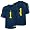 Michigan adidas NCAA Replica Football Jersey - Big Kids ( sz. S, Navy : #1 : Michigan )