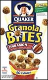 Quaker Granola Bites, Cinnamon, 4.2-Ounce Pouches (Pack of 6)