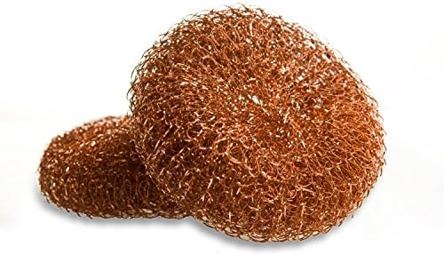100% Copper Scrubber, Scourer, Cleaning Pad, Pipe Cleaner, Smoking Accessory, Bug Trap (12)