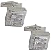 Studs and Cufflinks Pair Sterling Silver Zircon Gemstone (cflng251)