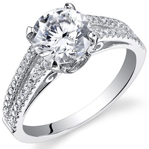 Revoni künstlicher Diamant Verlobungsring