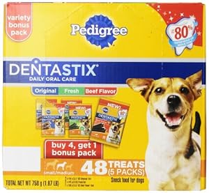 Pedigree Dentastix 48 Count Oral Care Treats for Dogs, Small/Medium, Original/Fresh/Beef Pedigree Dentastix 48 Count Oral Care Treats for Dogs, Small/Medium, Original/Fresh/Beef