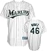 Jorge Cantu Youth Jersey: 2010 Majestic Home Pinstripe Replica #3 Florida Marlins Jersey - X-Large (18-20)