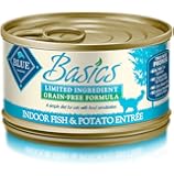 Blue Buffalo Basics Cat Fish & Potato Entree Wet Cat Food, 3 oz Can, Pack of 24