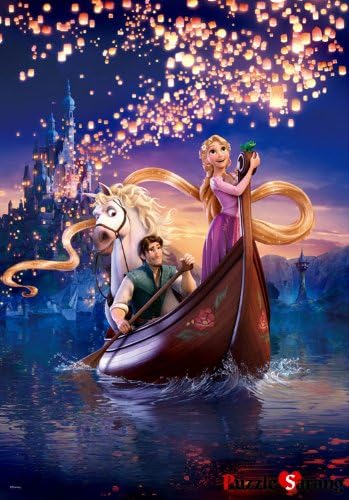 [Toy&puzzle] 1000 Piece LUMINOUS Jigsaw Puzzles Walt Disney "The dream of Tangled Rapunzel" Glow in the dark