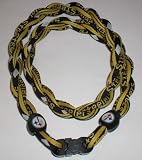 Pittsburgh Steelers Titanium Twist Tornado Necklace 21 inch