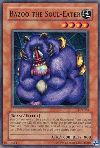 Buy Yu-Gi-Oh Labyrinth of Nightmare Foil Card – Bazoo the Soul-Eater Super Rare – LON-064