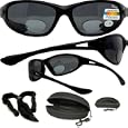 RAGGED POLARIZED BIFOCAL SUNGLASSES READING MAGNIFYING READERS 1.50 BLACK FRAME