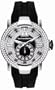 TechnoMarine Women's 608004 UF6 Diamond Dial 3-Hand Black Rubber Watch