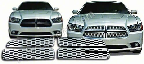 2012 - 2013 - 2014 Dodge Charger Triple Chrome Plated ABS Grille