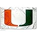 Miami Canes Large White 3x5 College Flag