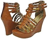 Bamboo Curtney-02 Chncrp Women Sandal