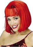 Red Shimmering Bob Adult Costume Wig