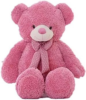 FESHIONER 39"100CM Newly Design Giant Pink Stuffed Animals Plush Bear Huge Soft Doll 100% Cotton