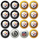 Pittsburgh Steelers NFL Home vs. Away Billiard Balls Full Set (16 Ball Set) by Impe