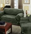 VILLA-SUEDE Wrap Slip Chair Cover 35-42" arm to arm