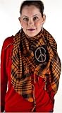 Saint's Lounge Peace Scarf - Orange and Black - One Size