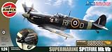 Airfix A50055 124 Scale Battle Of Britain Memorial Flight Supermarine Spitfire Mkvb Wwii Aircraft Gift Set Inc Paints Glue And Brushes