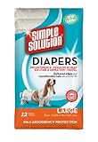 Simple Solution Disposable Diapers, Large, 12-Count