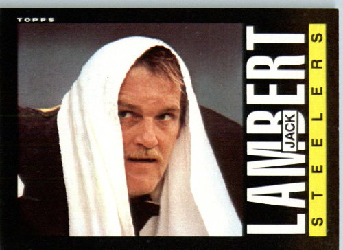 1985 Topps # 357 Jack Lambert Pittsburgh Steelers Football Card - Shipped In Protective Screwdown Display Case!