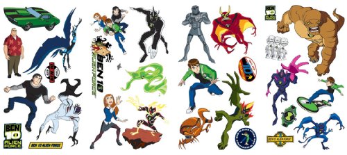 Ben 10 Alien Force Removable Wall Decorations Child 51UEDC60z5L Ben 10 Alien Force Removable Wall Decorations Child