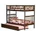 Arizona Twin/Twin Bunk Bed with Trundle Bed - Antique Walnut
