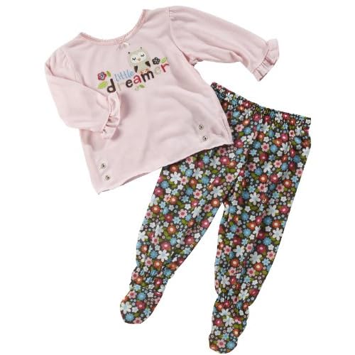 Carter's Floral Owl SnapWaist Footed Pajamas