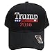 C901v Trump with American Flag Velcro Baseball Cap Black
