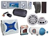 Pyle Deluxe Waterproof Audio System Package for Car/Truck/Boat