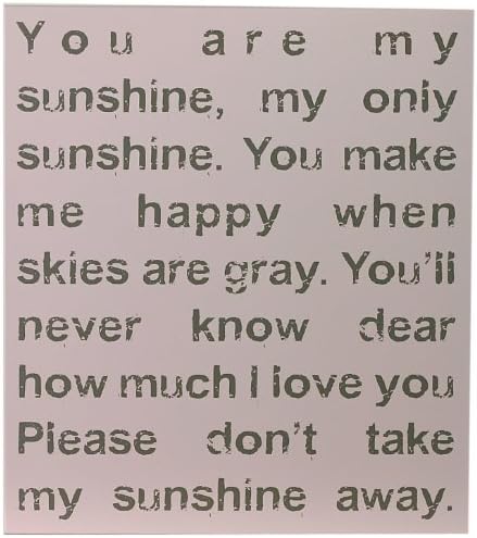 Chick Lingo XL1823SPG You are My Sunshine Decorative Sign