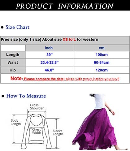 Superfish Women Full/Ankle Length Elastic Pleated Retro Maxi Chiffon Long Skirt