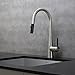 Kraus KPF-2720SS Modern Crespo Single Lever Pull Down Kitchen Faucet, Stainless Steel