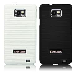 Schwarz + Wei� Back Cover Hardcase Hartschale H�lle Schutzh�lle Tasche Case f�r Samsung Galaxy S2 i9100 (2 St�ck)