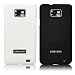 Schwarz + Wei� Back Cover Hardcase Hartschale H�lle Schutzh�lle Tasche Case f�r Samsung Galaxy S2 i9100 (2 St�ck)
