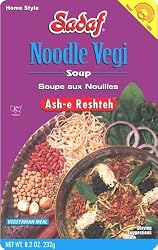Sadaf Aash-E-Reshteh, Noodle Vegi Soup, 8.2-Ounce Box (Pack of 4)