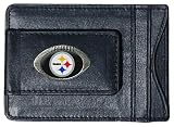 NFL Pittsburgh Steelers Leather Money Clip Cardholder