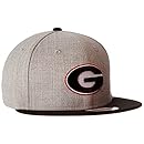 NCAA Georgia Bulldogs Bind Back 9Fifty Snapback Cap, Small/Medium, Gray